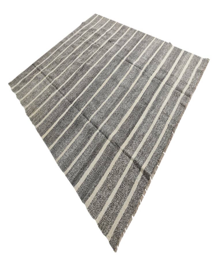 Detail image of  8' 3 x 9' 9  Hand Woven Kilim Modern Wool Rug