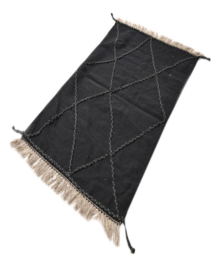 Detail image of  3' 5 x 5' 1  Hand Woven Kilim Modern Wool Rug