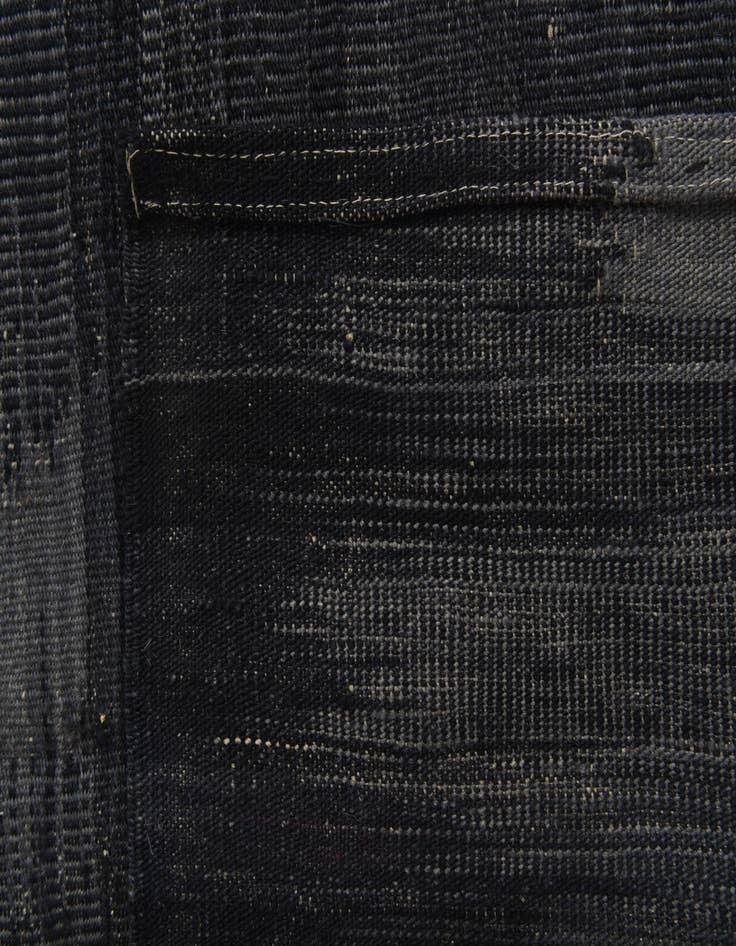 Detail image of  7' 2 x 9' 2  Hand Woven Kilim Modern Wool Rug