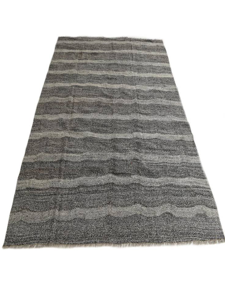 Detail image of  8' 6 x 9' 5  Hand Woven Kilim Modern Wool Rug