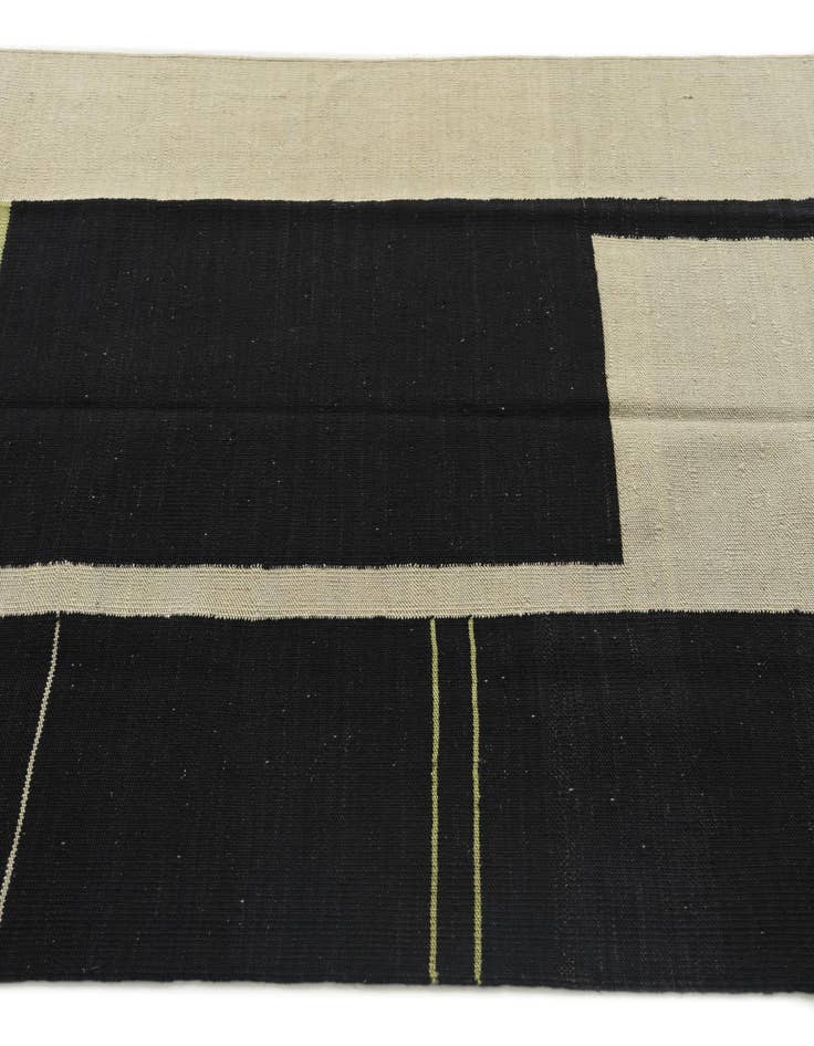 Detail image of  4' x 5' 10  Hand Woven Kilim Modern Wool Rug