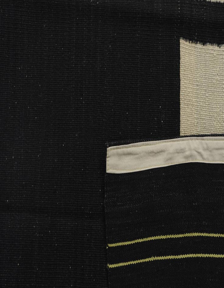 Detail image of  4' x 5' 10  Hand Woven Kilim Modern Wool Rug