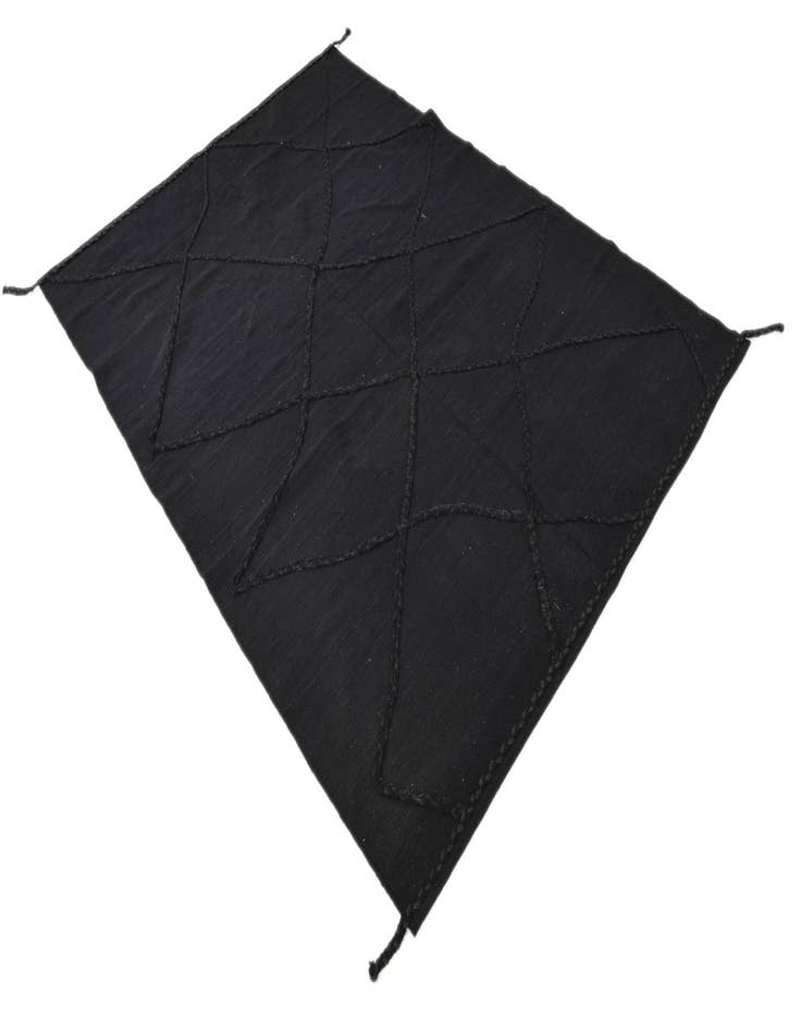 Detail image of  5' 7 x 8'  Hand Woven Kilim Modern Wool Rug