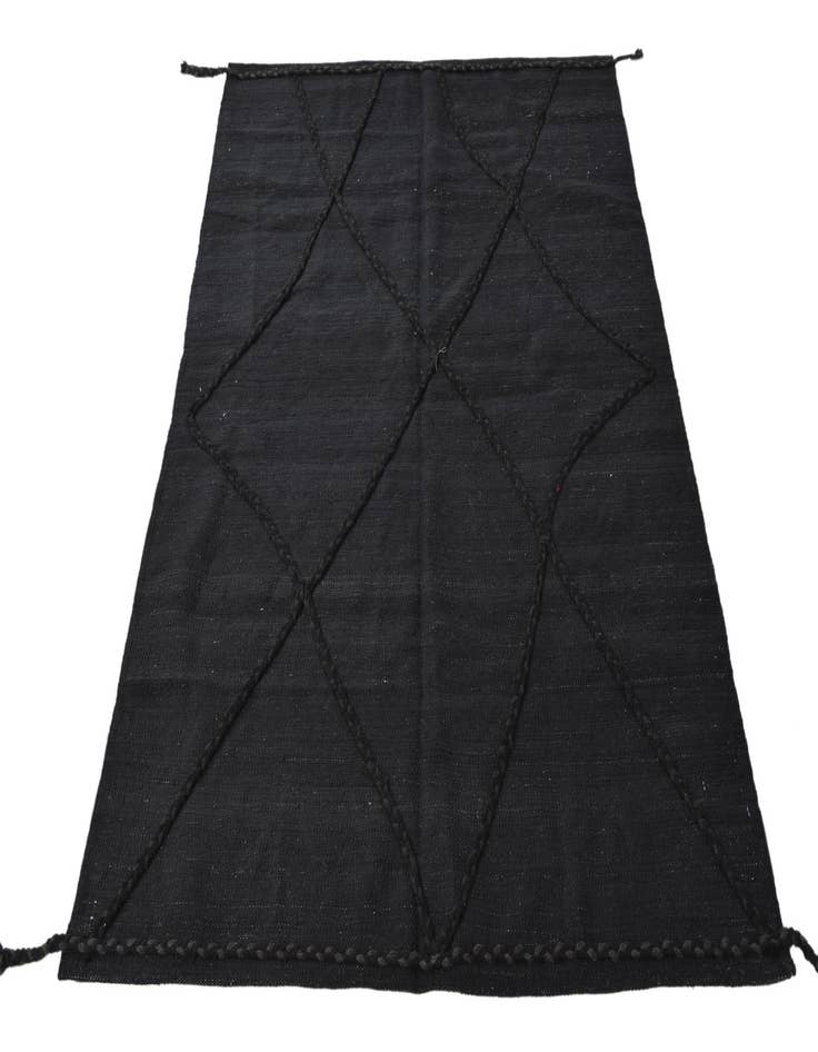 Detail image of  4' 4 x 5' 10  Hand Woven Kilim Modern Wool Rug