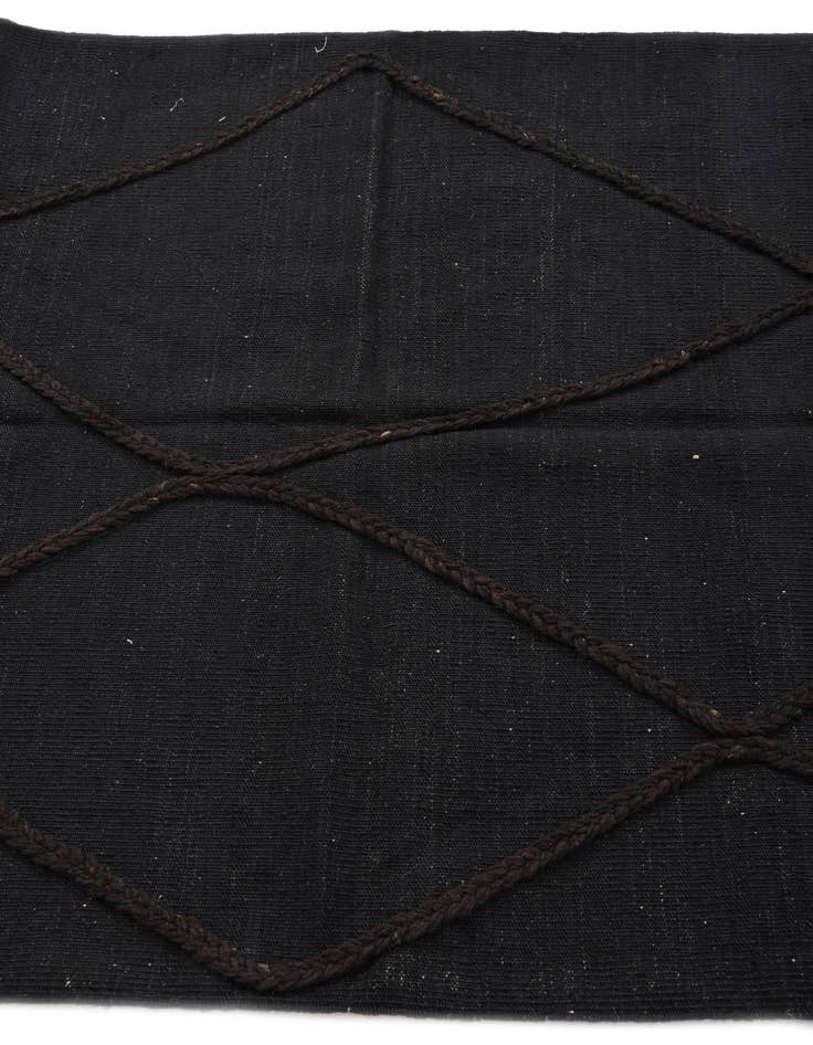 Detail image of  3' 7 x 4' 11  Hand Woven Kilim Modern Wool Rug