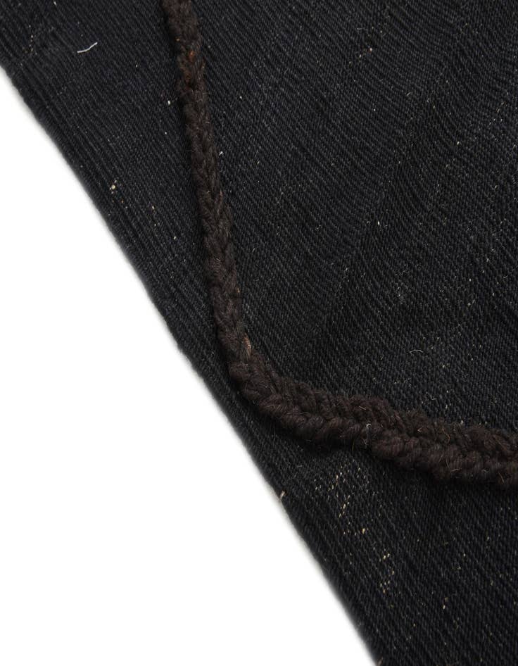 Detail image of  3' 7 x 4' 11  Hand Woven Kilim Modern Wool Rug