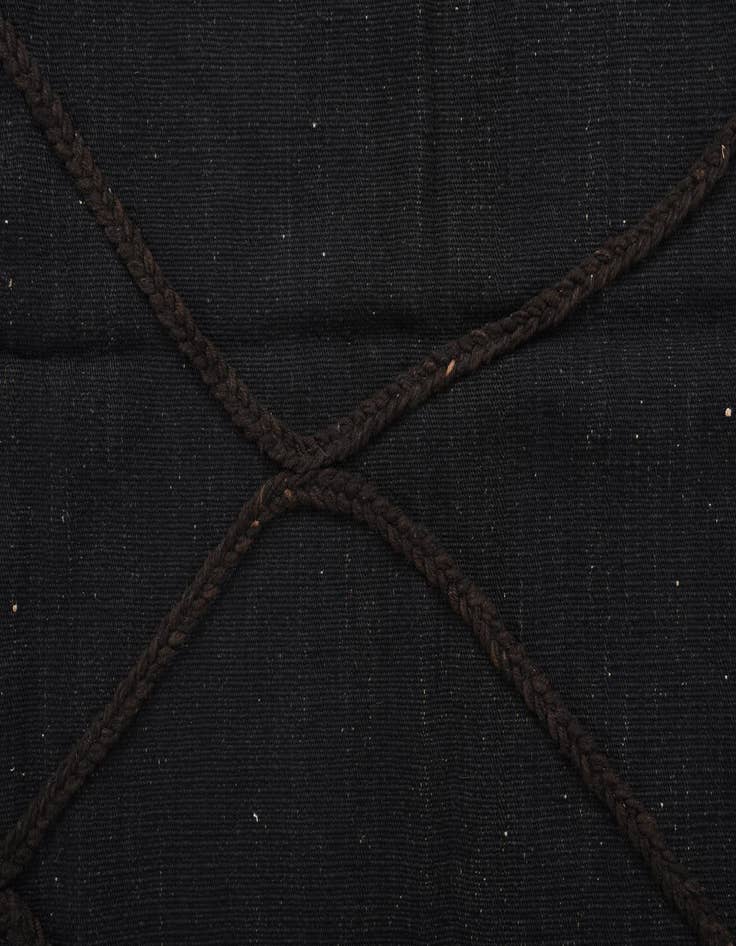 Detail image of  3' 7 x 4' 11  Hand Woven Kilim Modern Wool Rug