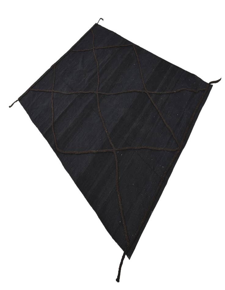 Detail image of  5' 8 x 7' 10  Hand Woven Kilim Modern Wool Rug