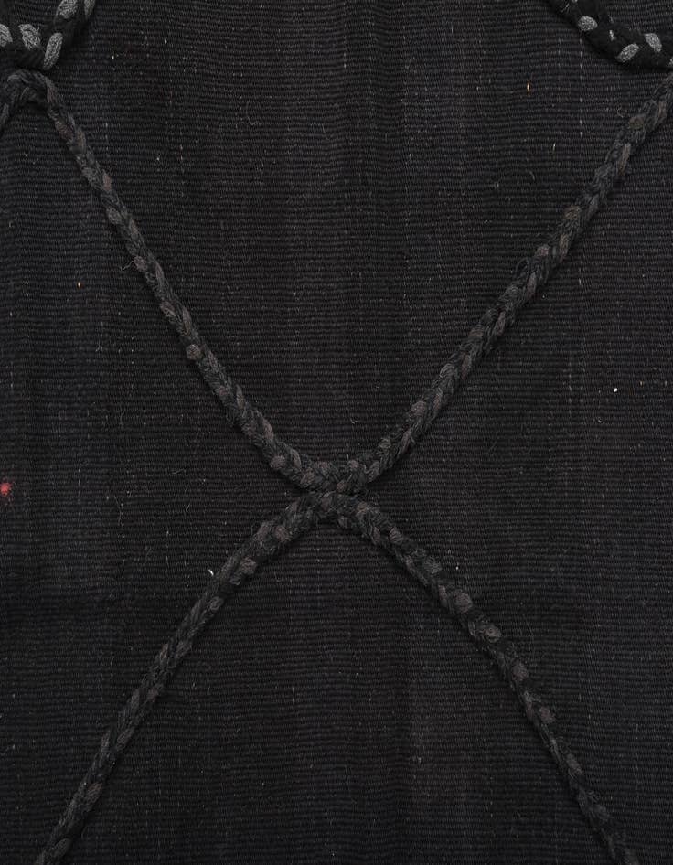 Detail image of  3' 4 x 4' 9  Hand Woven Kilim Modern Wool Rug