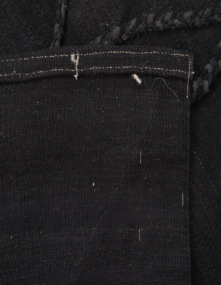 Detail image of  3' 4 x 4' 9  Hand Woven Kilim Modern Wool Rug