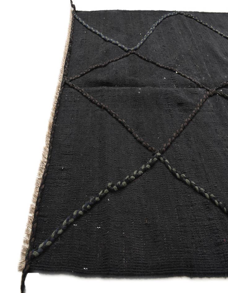 Detail image of  3' 7 x 5' 2  Hand Woven Kilim Modern Wool Rug