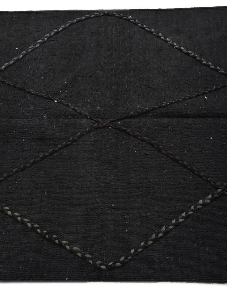 Detail image of  3' 7 x 5' 2  Hand Woven Kilim Modern Wool Rug