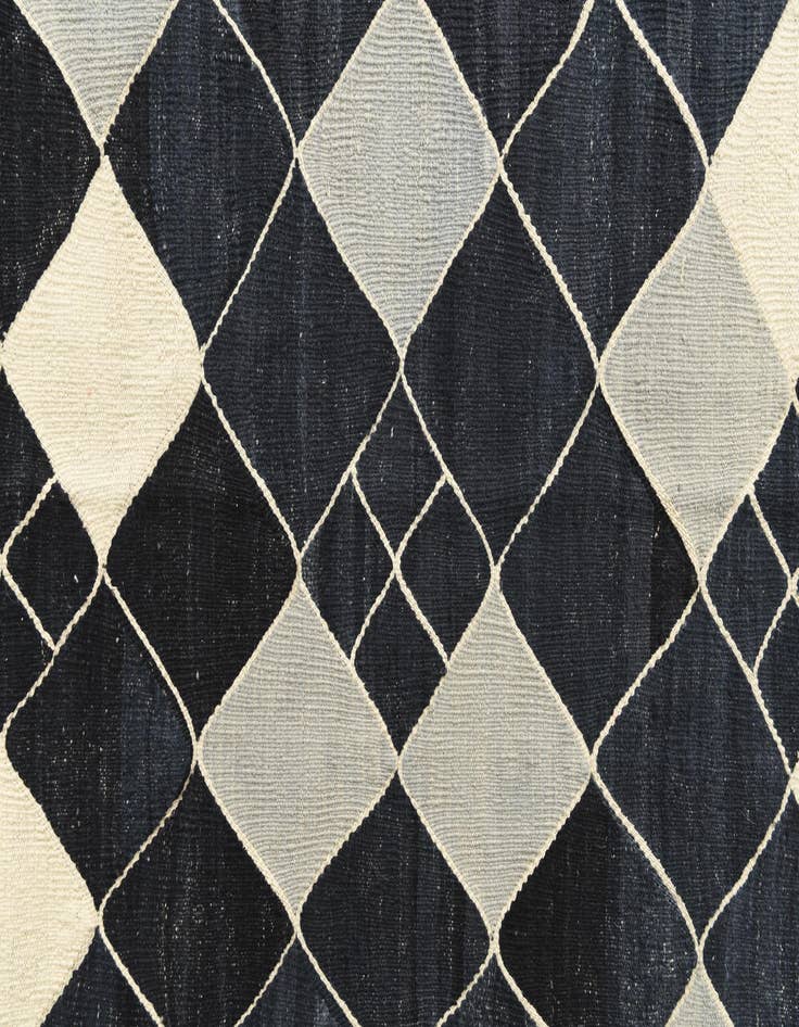 Detail image of  7' 10 x 9' 4  Hand Woven Kilim Modern Wool Rug
