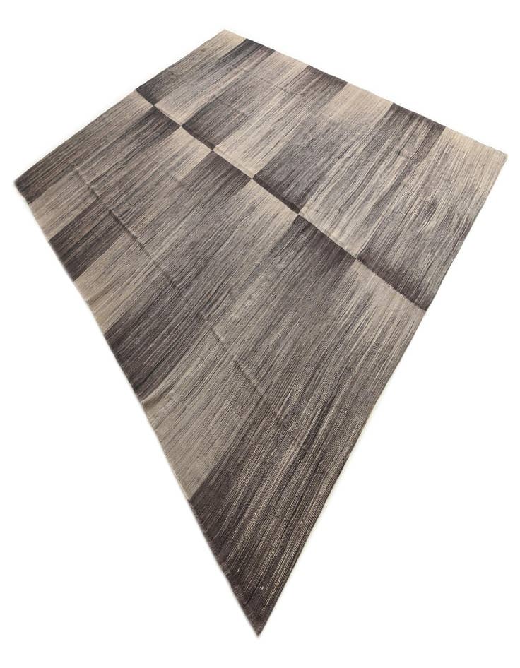 Detail image of  8' 9 x 11' 5  Hand Woven Kilim Modern Wool Rug