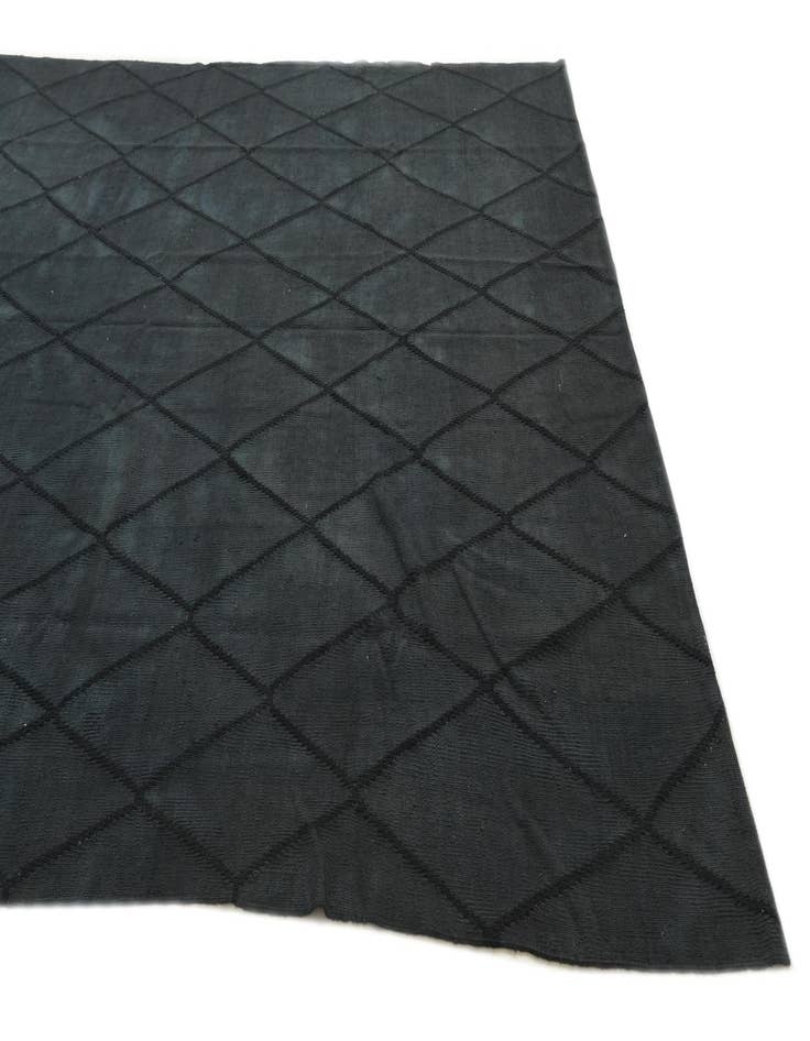 Detail image of  7' 9 x 9' 9  Hand Woven Kilim Modern Wool Rug