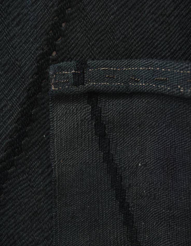 Detail image of  7' 9 x 9' 9  Hand Woven Kilim Modern Wool Rug