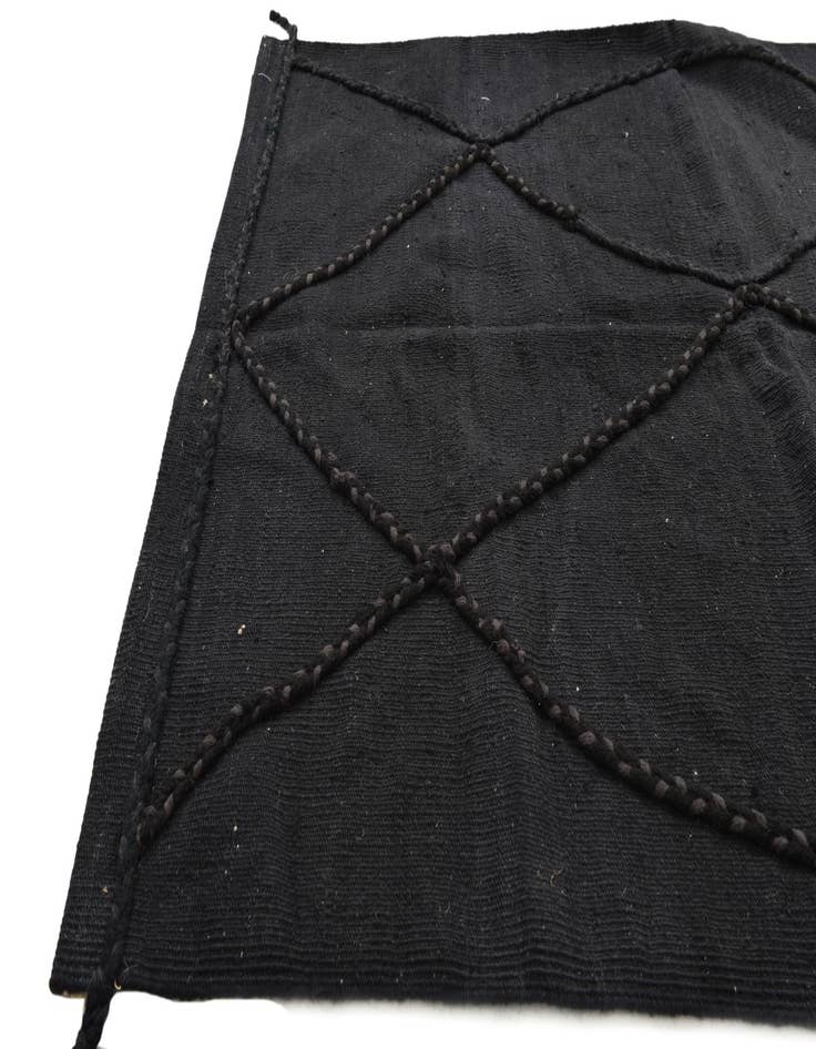 Detail image of  3' 5 x 4' 11  Hand Woven Kilim Modern Wool Rug