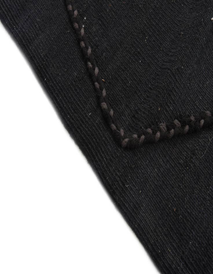 Detail image of  3' 5 x 4' 11  Hand Woven Kilim Modern Wool Rug