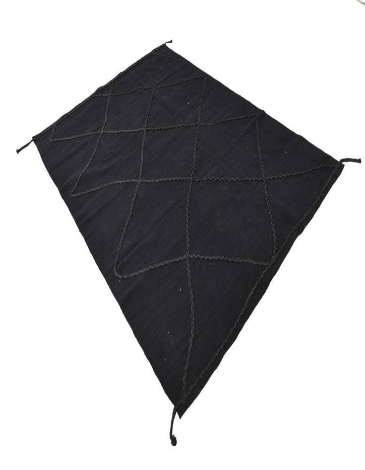 Detail image of  5' 7 x 7' 10  Hand Woven Kilim Modern Wool Rug