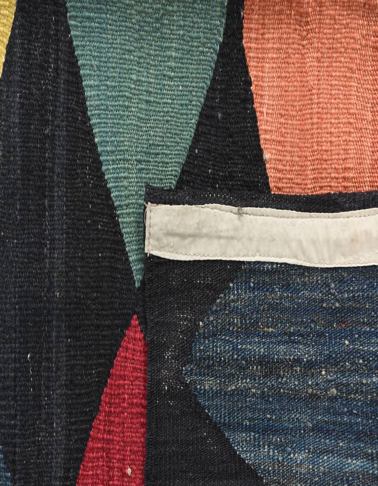 Detail image of  5' 8 x 7' 10  Hand Woven Kilim Modern Wool Rug