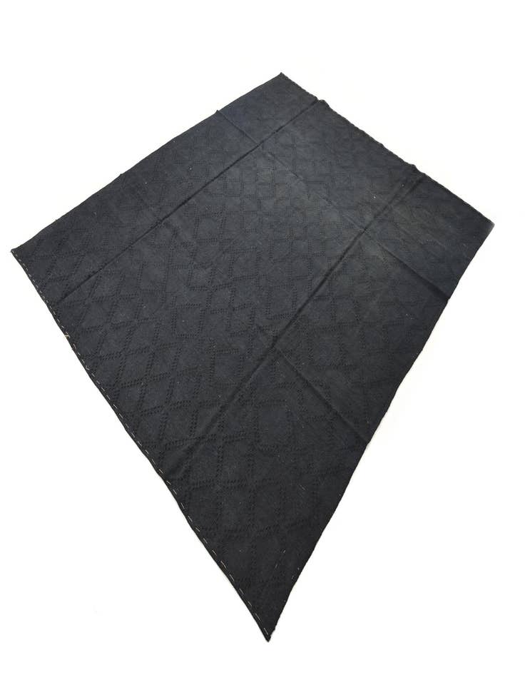 Detail image of  7' 10 x 9' 11  Hand Woven Kilim Modern Wool Rug