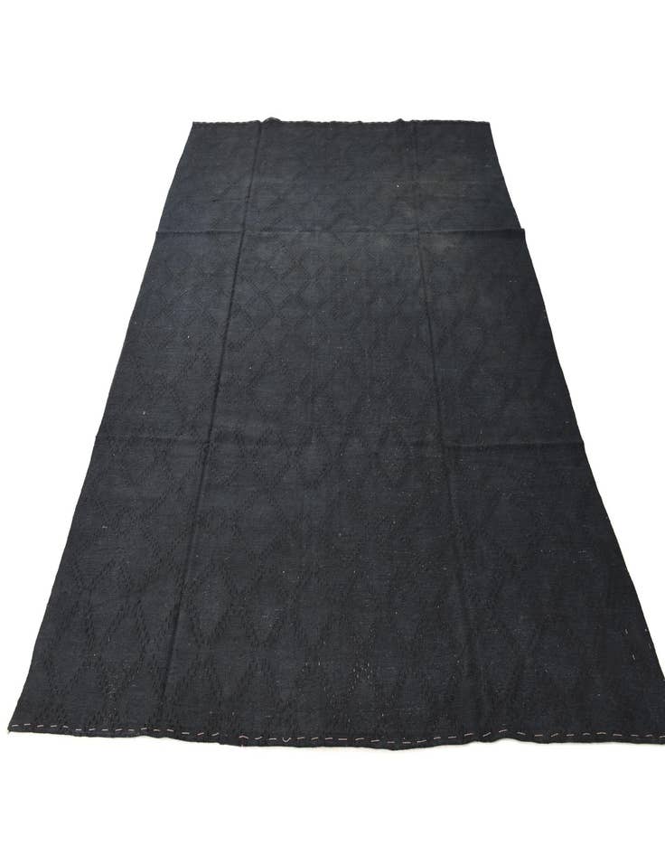 Detail image of  7' 10 x 9' 11  Hand Woven Kilim Modern Wool Rug