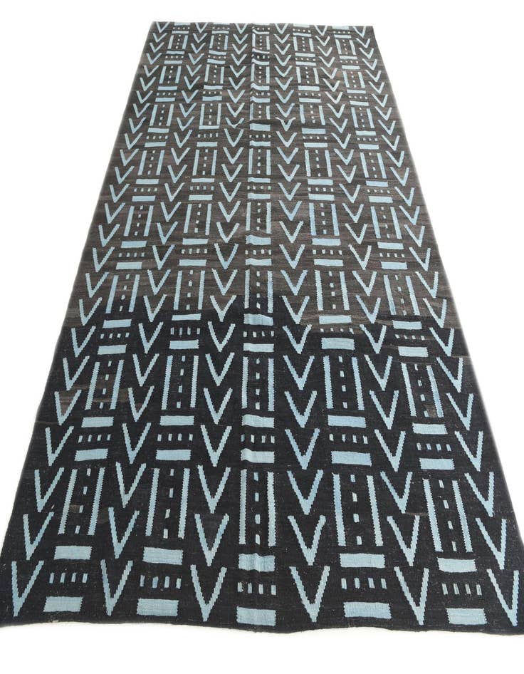 Detail image of  7' x 9' 1  Hand Woven Kilim Modern Wool Rug