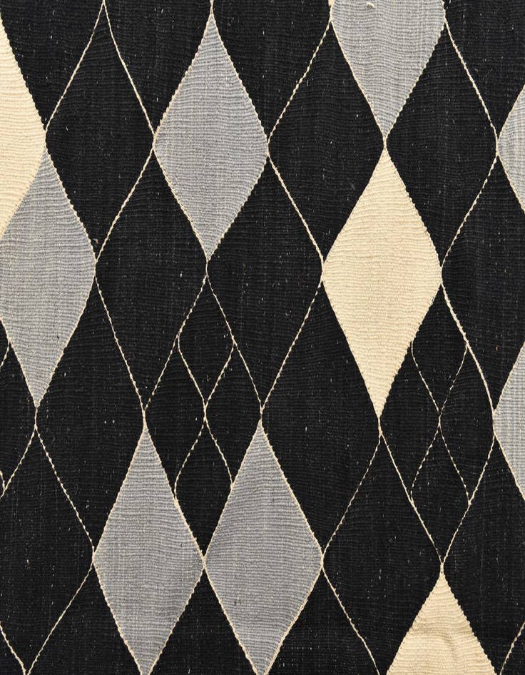 Detail image of  8' x 9' 7  Hand Woven Kilim Modern Wool Rug