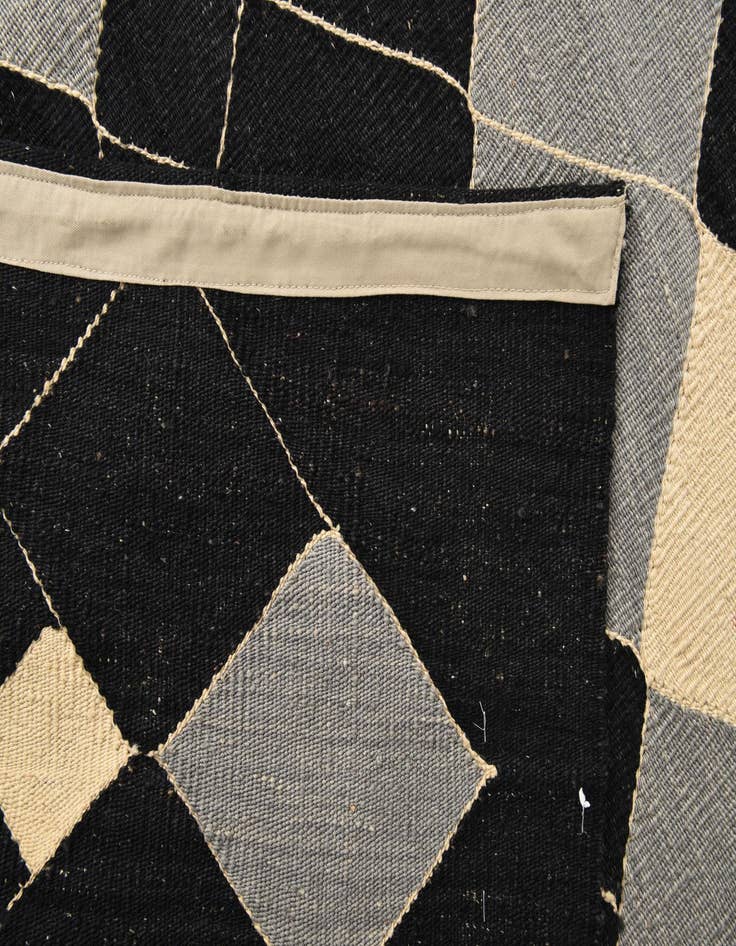 Detail image of  8' x 9' 7  Hand Woven Kilim Modern Wool Rug