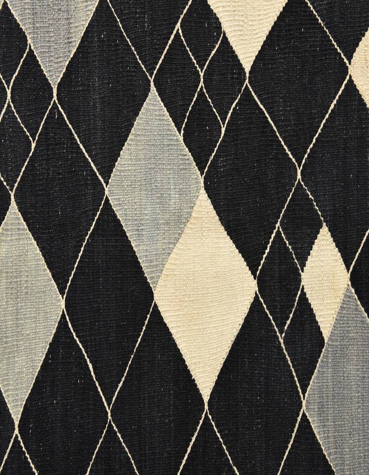 Detail image of  6' 10 x 9' 7  Hand Woven Kilim Modern Wool Rug