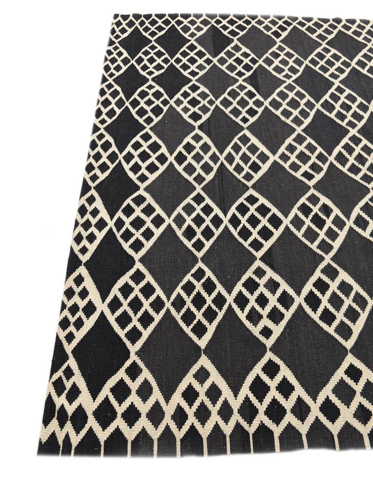 Detail image of  6' 3 x 8' 4  Hand Woven Kilim Modern Wool Rug