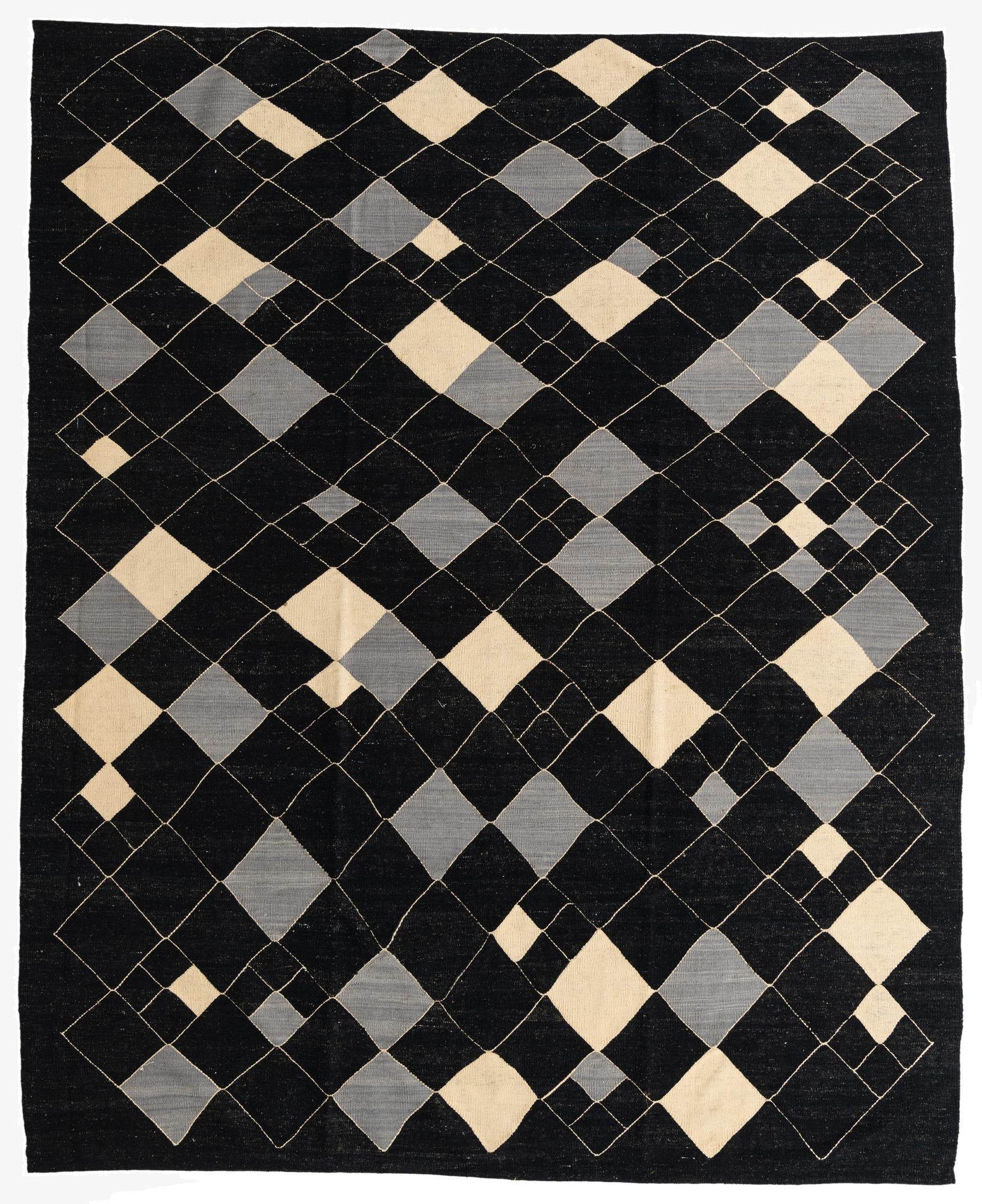  8' 2 x 10'  Hand Woven Kilim Modern Wool Rug