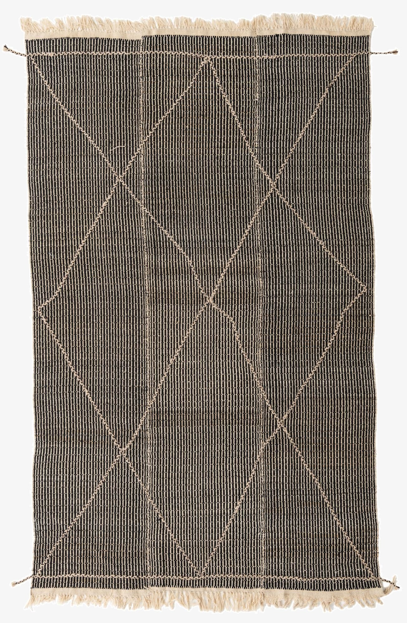  5' 10 x 9' 7  Hand Woven Kilim Modern Wool Rug