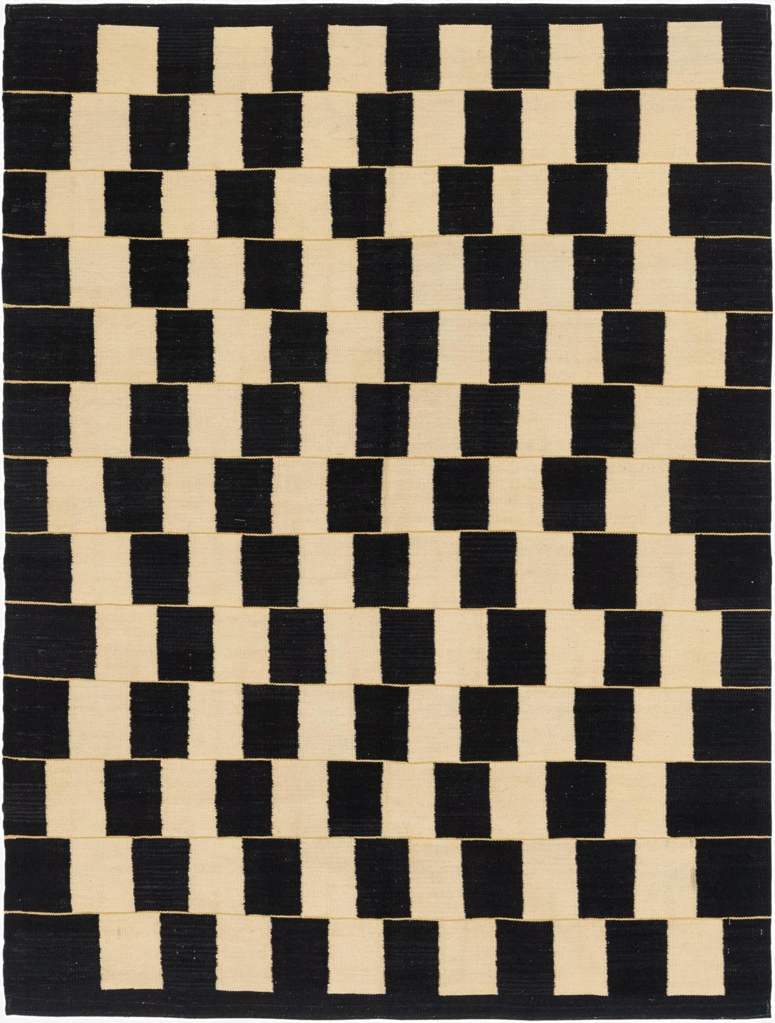  6' x 7' 9  Hand Woven Kilim Modern Wool Rug