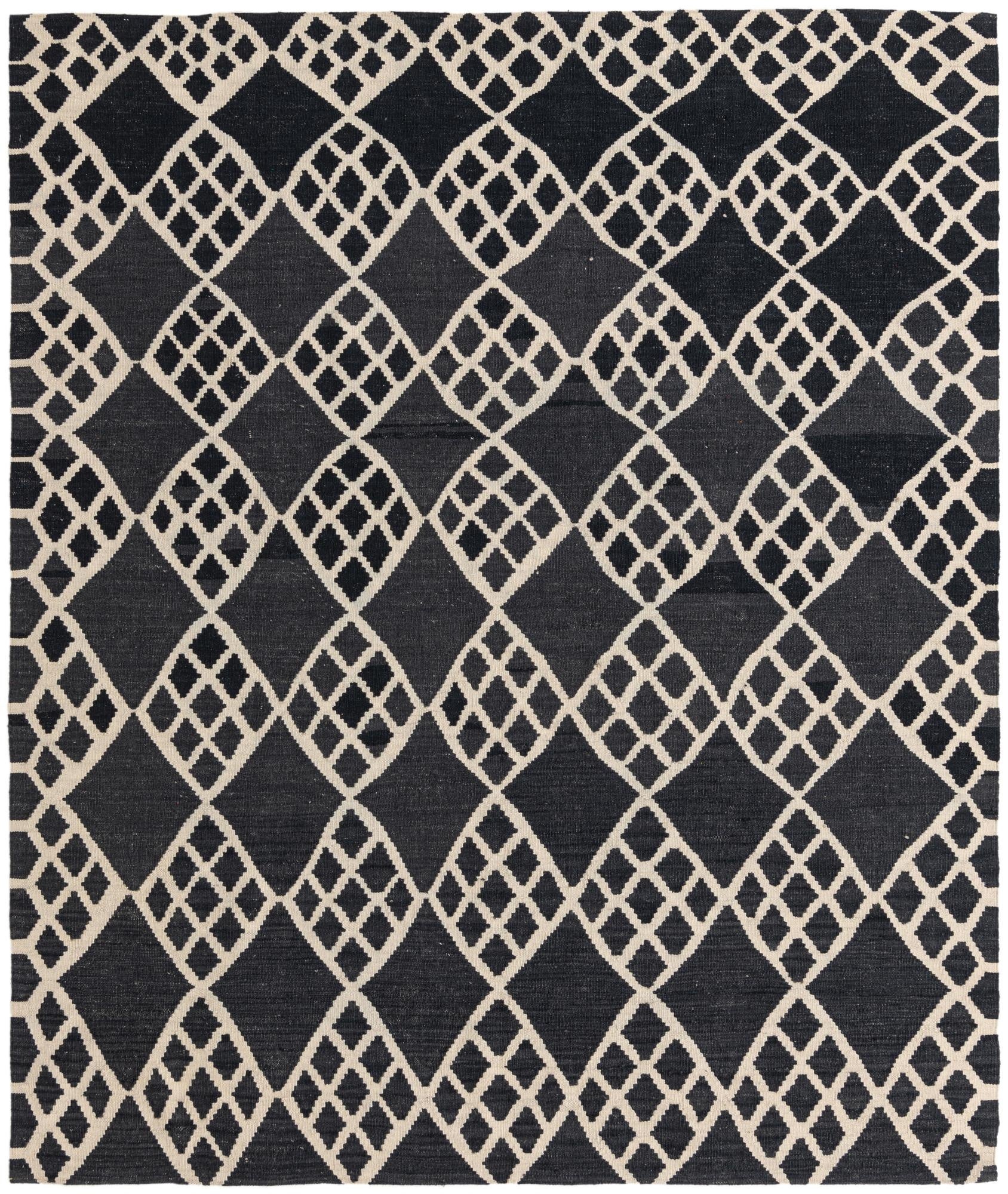 6' 3 x 8' 4  Hand Woven Kilim Modern Wool Rug
