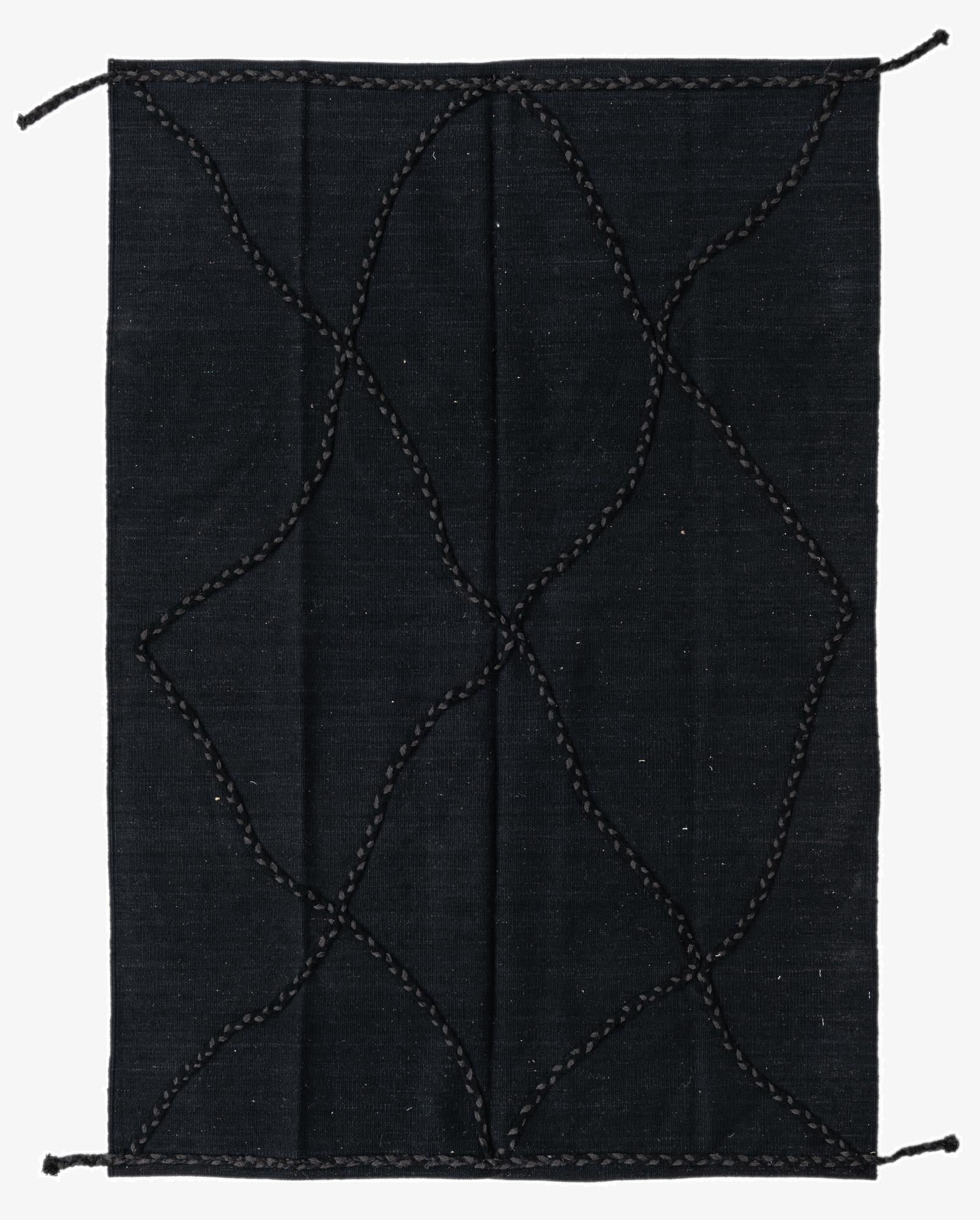  4' 2 x 6'  Hand Woven Kilim Modern Wool Rug