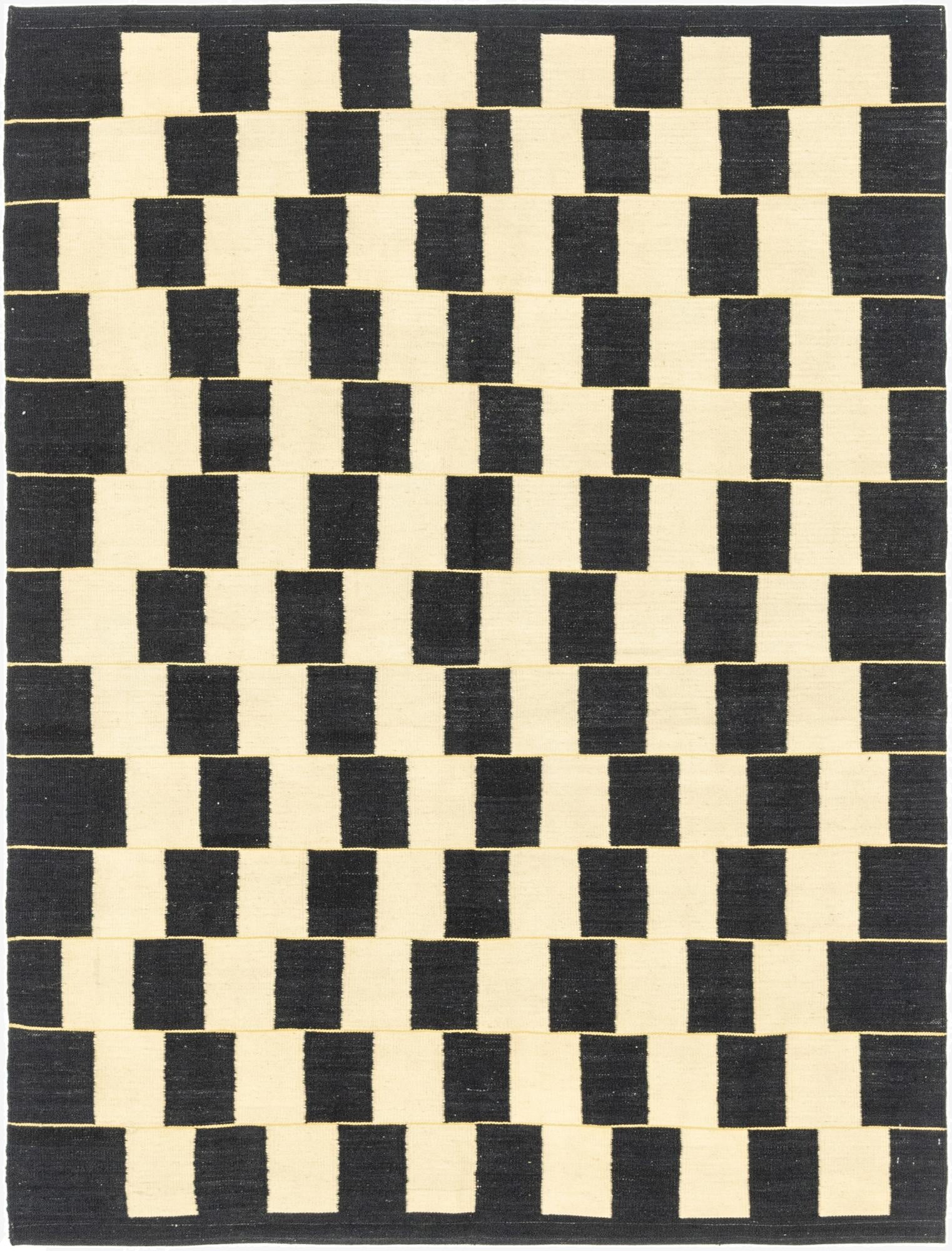  6' x 7' 9  Hand Woven Kilim Modern Wool Rug