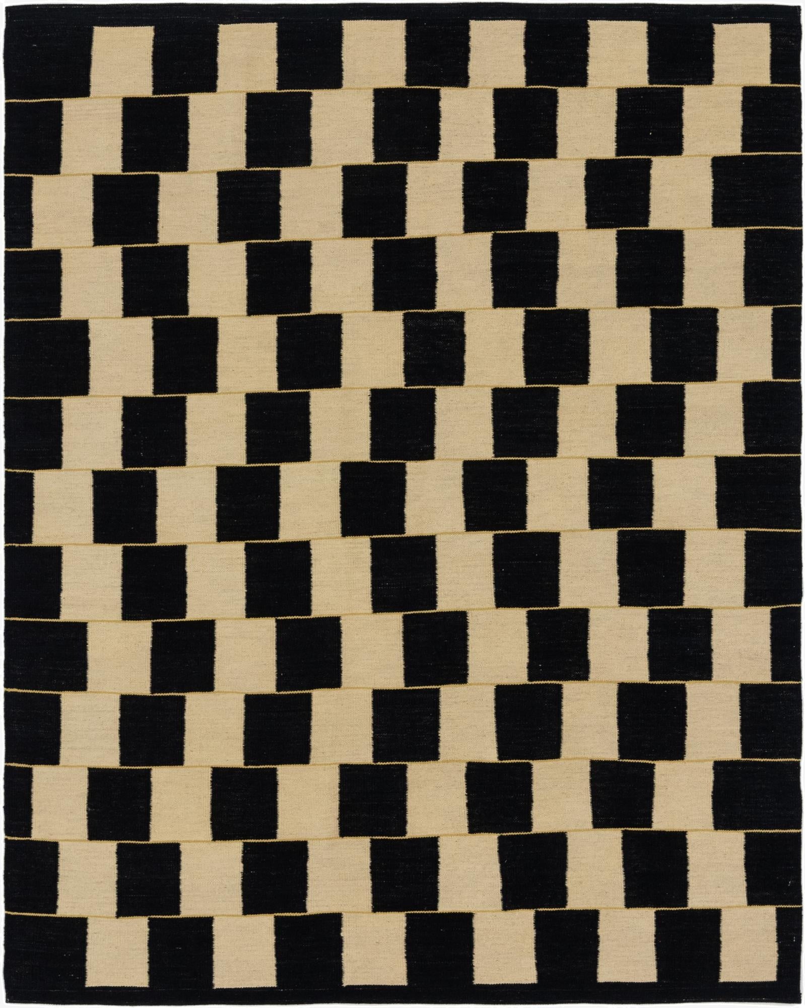  6' x 7' 8  Hand Woven Kilim Modern Wool Rug