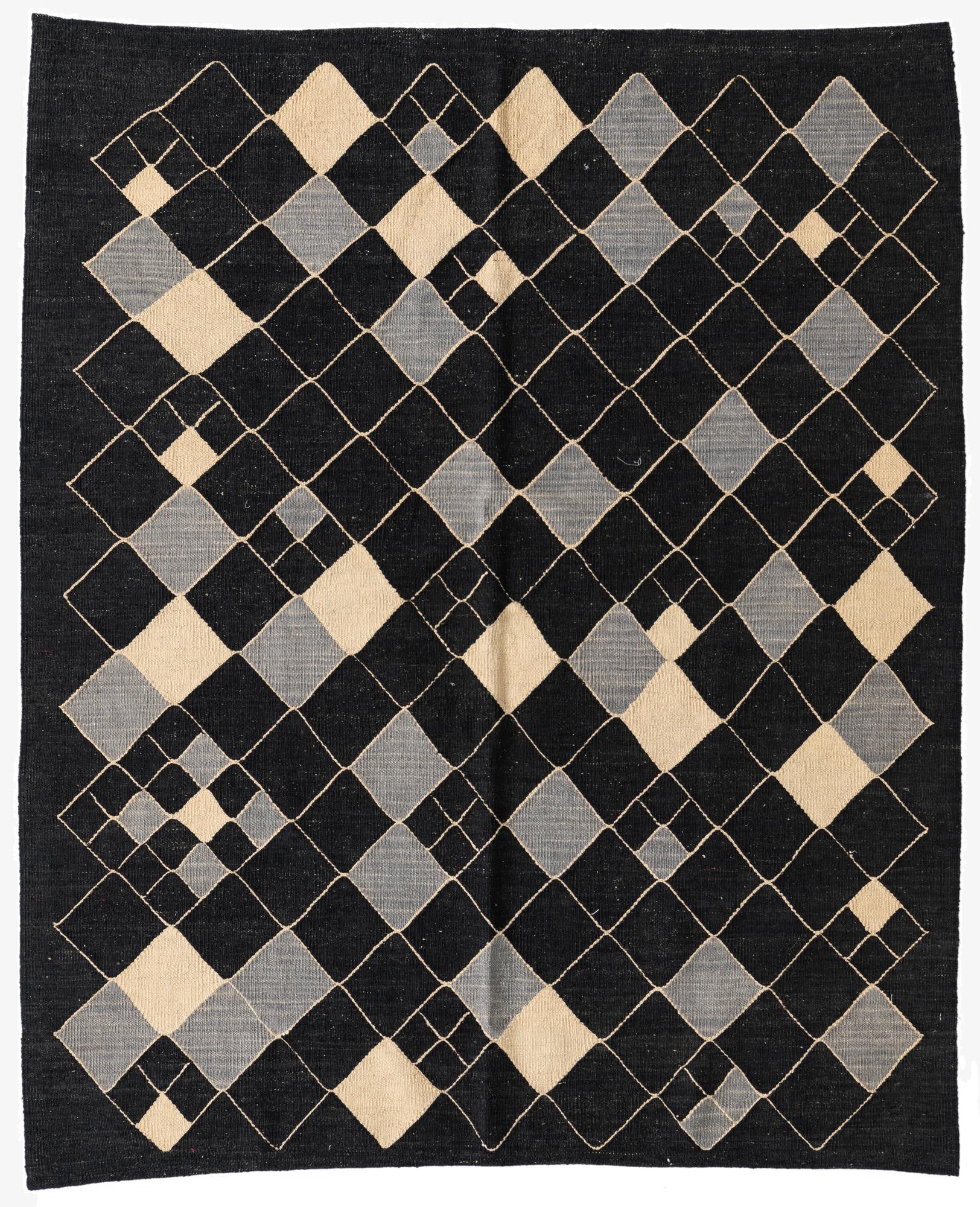  5' x 6'  Hand Woven Kilim Modern Wool Rug