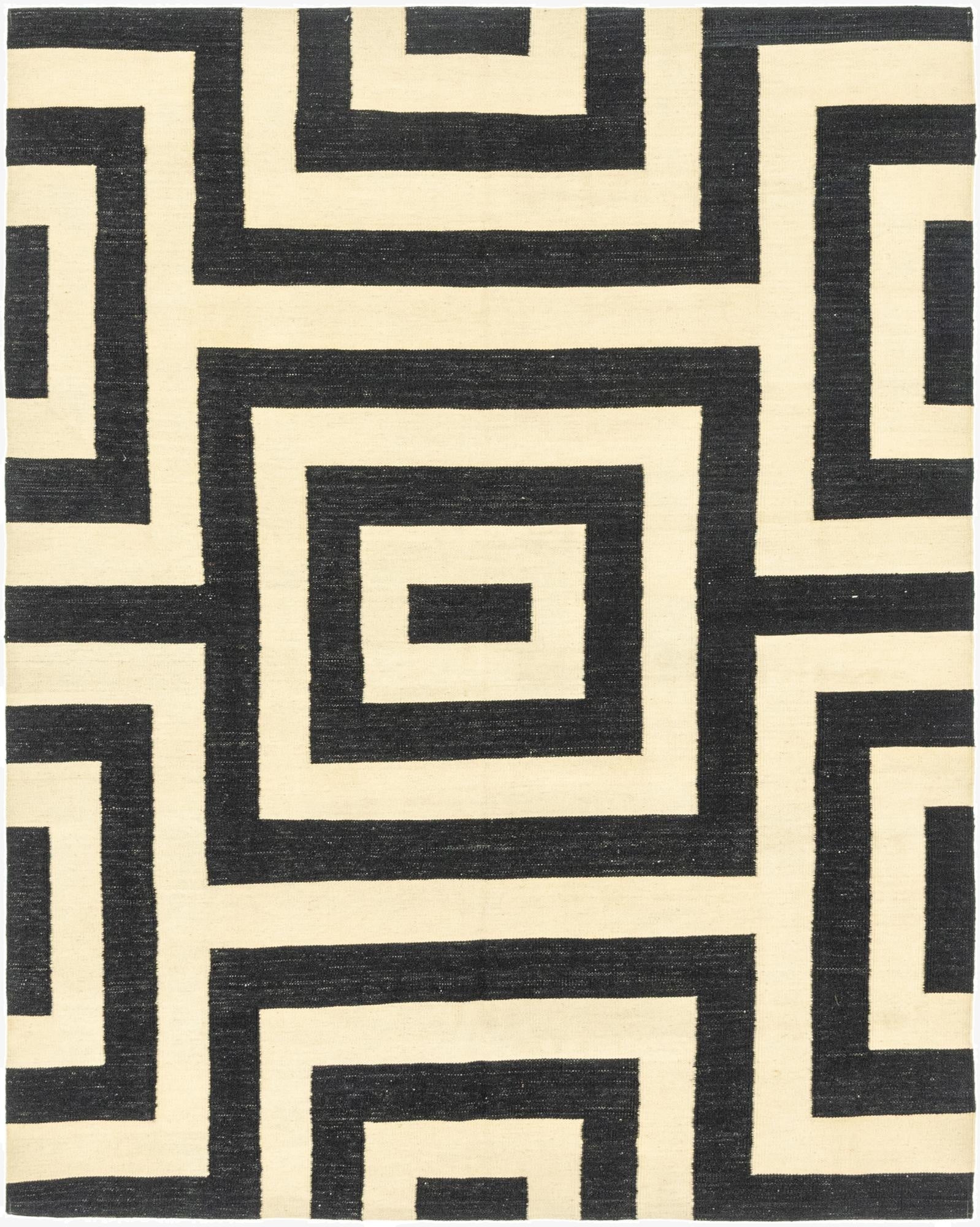  6' x 7' 8  Hand Woven Kilim Modern Wool Rug