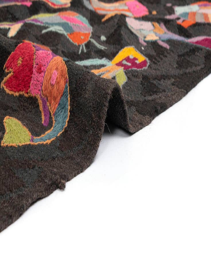 Detail image of  6' 2 x 9' 5 Kilim Wool Rug