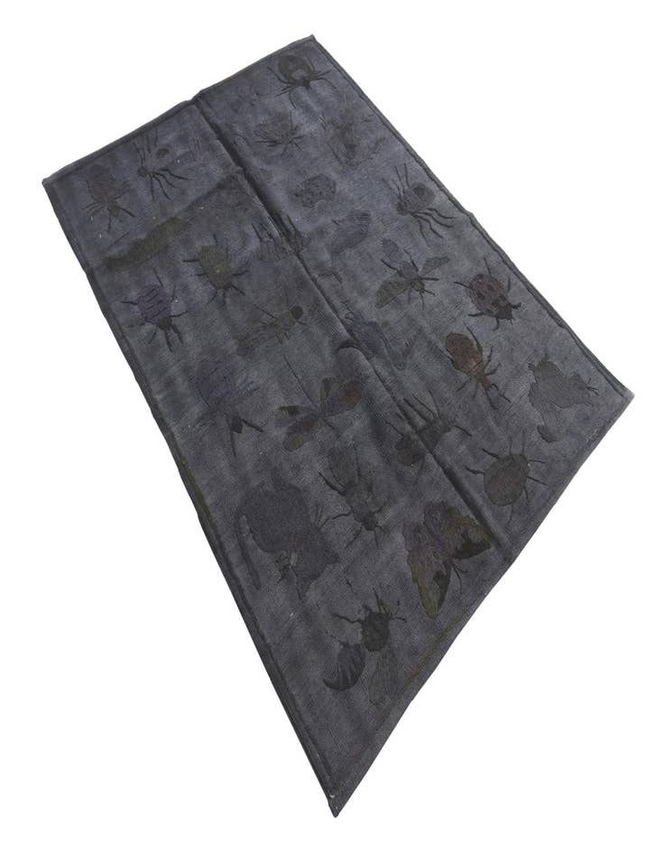 Detail image of  4' 2 x 5' 7  Hand Woven Kilim Suzani Wool Rug