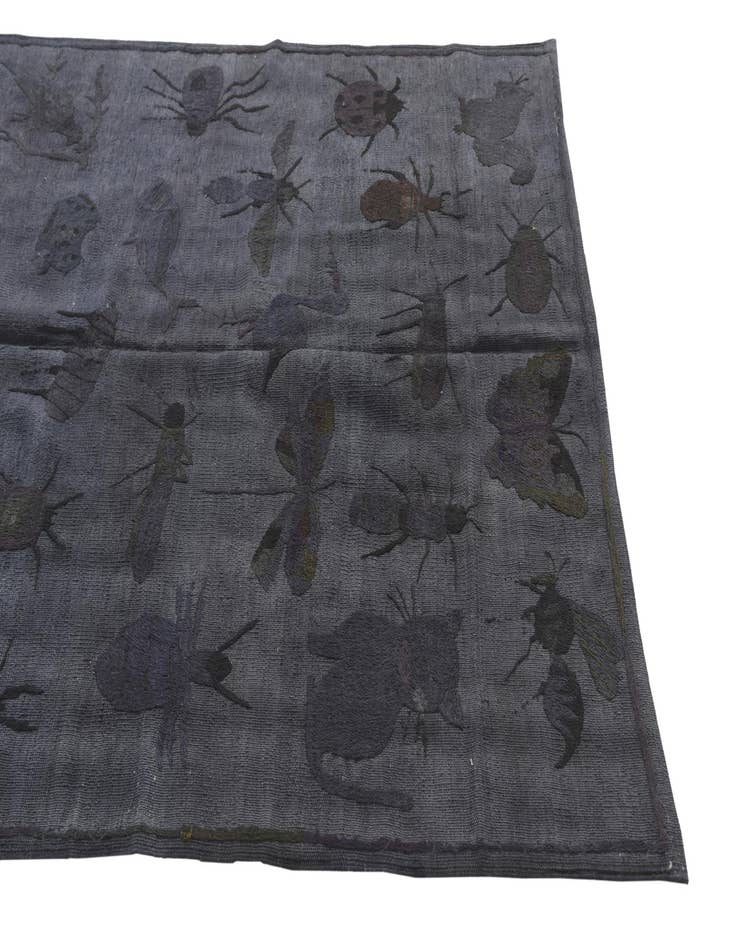 Detail image of  4' 2 x 5' 7  Hand Woven Kilim Suzani Wool Rug