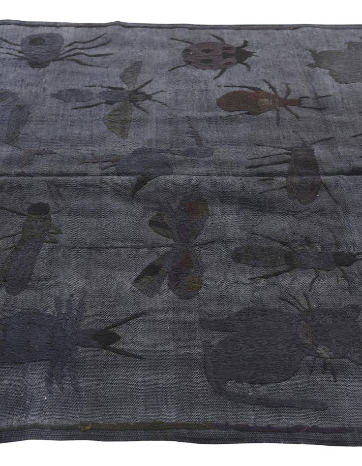 Detail image of  4' 2 x 5' 7  Hand Woven Kilim Suzani Wool Rug