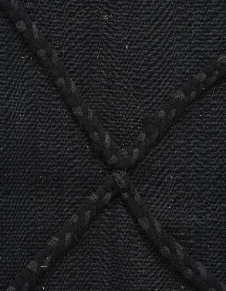 Detail image of  3' 5 x 5' 3  Hand Woven Kilim Suzani Wool Rug