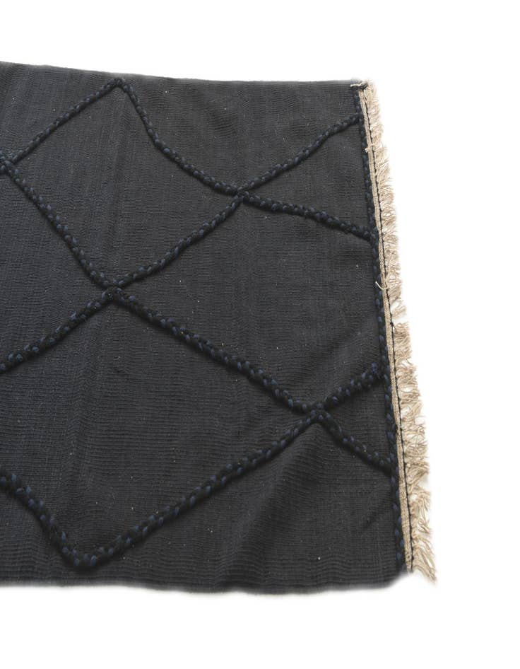 Detail image of  3' 5 x 5' 4  Hand Woven Kilim Suzani Wool Rug