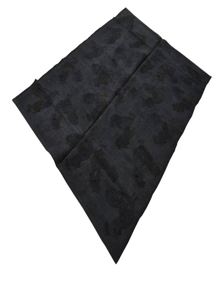 Detail image of  4' 2 x 5' 8  Hand Woven Kilim Suzani Wool Rug