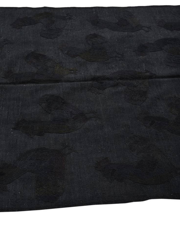 Detail image of  4' 2 x 5' 8  Hand Woven Kilim Suzani Wool Rug