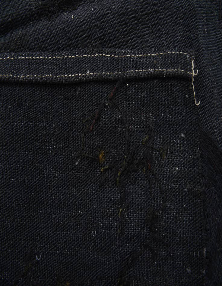 Detail image of  4' 2 x 5' 8  Hand Woven Kilim Suzani Wool Rug