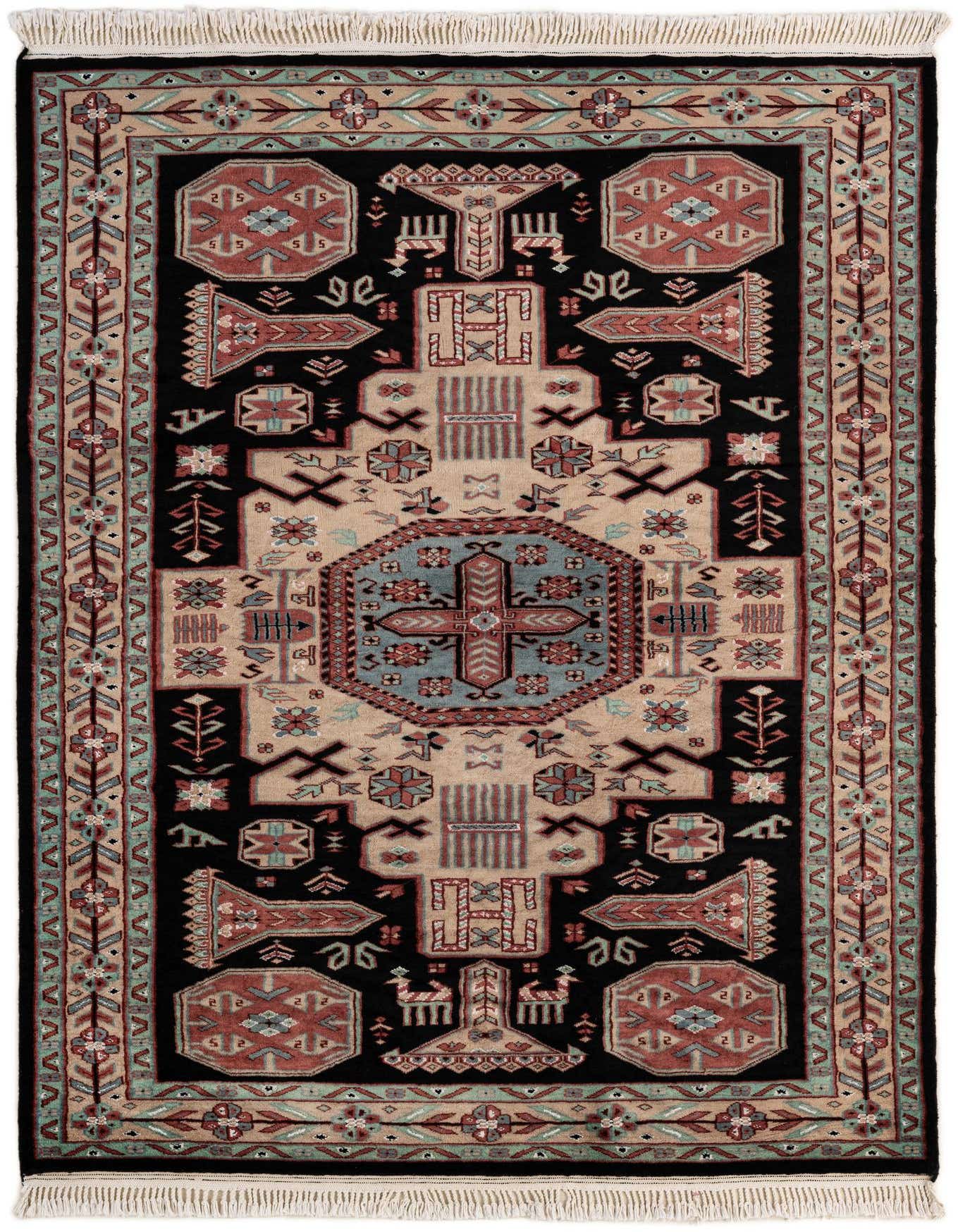 Primary image  4' 4 x 6' 2  Hand Knotted Lahour Oriental Rug